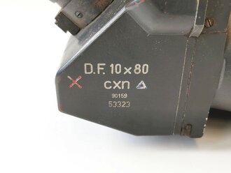 Flakfernrohr DF 10 x 80. Hersteller cxn. Originallack, klare Durchsicht, Filter gängig