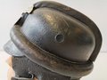 NSKK Motorrad Sturzhelm nach Vorschrift. Getragenes Stück mit RZM Etikett, Adler 1. Modell.