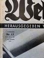 Die Wehrmacht - "Die ersten und einzigen Bilder vom Attentat auf die Deutschland" Nummer 17, Erste Juli-Ausgabe 1937