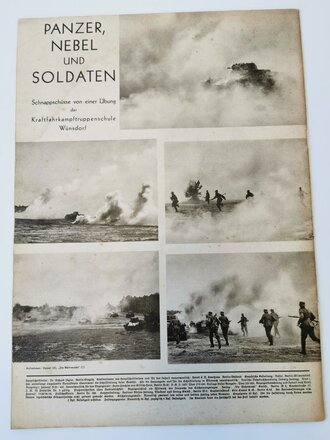 Die Wehrmacht - "Panzer, Nebel und Soldaten" Nummer 21, Erste September-Ausgabe 1937