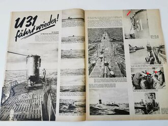Die Wehrmacht - "Zu unserem Bildbericht U31 fährt wieder" Nummer 18, Zweite Juli-Ausgabe 1937