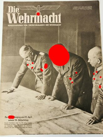Die Wehrmacht - "Der Führer beging am 20. April seinen 54. Geburtstag" Nummer 9, datiert 21. April 1943