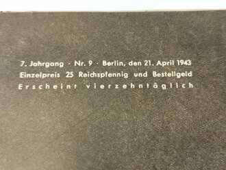 Die Wehrmacht - "Der Führer beging am 20. April seinen 54. Geburtstag" Nummer 9, datiert 21. April 1943