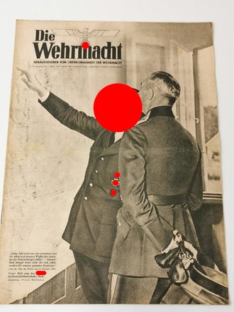 Die Wehrmacht - "Der Führer mit Generalfeldmarschall v. Bock" Nummer 1, datiert 1. Januar 1942