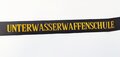 Bundesmarine, Mützenband "Unterwasserwaffenschule", Länge ca 145 cm