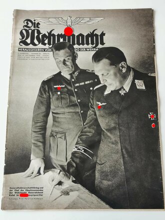 Die Wehrmacht - "Generalfeldmarschall Göring und der Chef des Oberkommandos der Wehrmacht Generaloberst Keitel im Führerhauptquartier" Nummer 20, datiert 27. September 1939