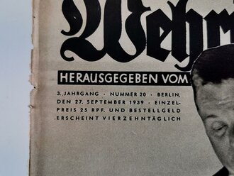 Die Wehrmacht - "Generalfeldmarschall Göring und der Chef des Oberkommandos der Wehrmacht Generaloberst Keitel im Führerhauptquartier" Nummer 20, datiert 27. September 1939