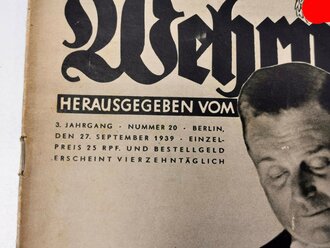 Die Wehrmacht - "Generalfeldmarschall Göring und der Chef des Oberkommandos der Wehrmacht Generaloberst Keitel im Führerhauptquartier" Nummer 20, datiert 27. September 1939