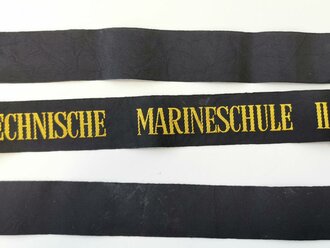 Bundesmarine, Mützenband "II Technische Marineschule II", Länge ca 140 cm