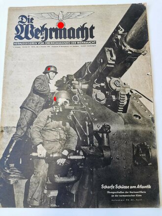 Die Wehrmacht - "Scharfe Schüsse am Atlantik" Nummer 25, datiert 4. Dezember 1940