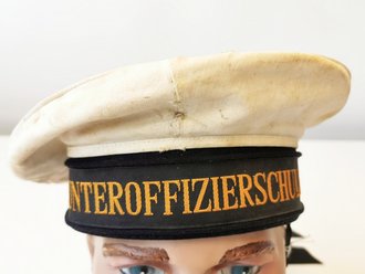 Bundesmarine, Tellermütze "Unteroffiziersschule", datiert 05/1968 , Größe 57