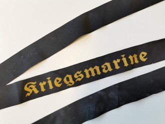 Kriegsmarine, Mützenband "Kriegsmarine", Länge ca 150 cm