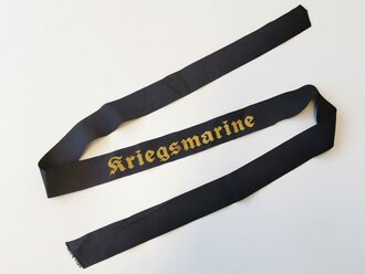 Kriegsmarine, Mützenband "Kriegsmarine", Länge ca 115 cm