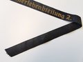 Kriegsmarine, Mützenband "2.Marineunteroffizierlehrabteilung 2.", Länge ca 115 cm