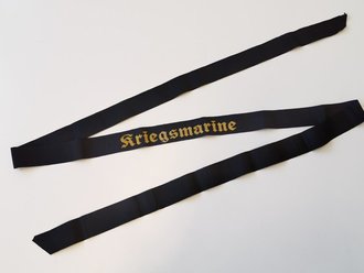 Kriegsmarine, Mützenband "Kriegsmarine", Länge ca 180 cm