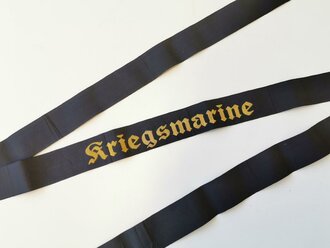 Kriegsmarine, Mützenband "Kriegsmarine", Länge ca 180 cm
