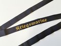 Kriegsmarine, Mützenband "Kriegsmarine", Länge ca 180 cm