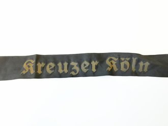 Kriegsmarine, Mützenband "Kreuzer Köln", Länge ca 150 cm