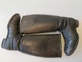 Paar Stiefel für Offiziere der Wehrmacht, ungereinigtes Paar, Sohlenlänge 28cm