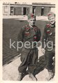 Foto von zwei Panzersoldaten in Frankreich, Maße 6 x 9 cm