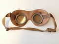 Allgemeine Schutzbrille Wehrmacht, sandfarbene Ausführung , die Gläser leicht getönt