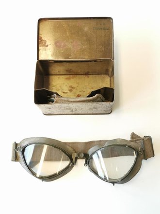 Brille für Kradmelder der Wehrmacht datiert 1941, in...