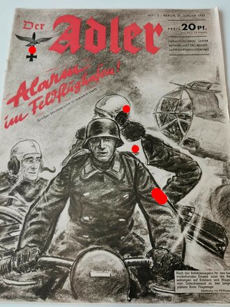 Der Adler "Alarm im Feldflughafen!", Heft Nr. 2, 21. Januar 1941