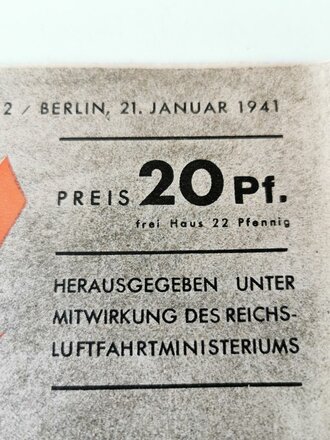 Der Adler "Alarm im Feldflughafen!", Heft Nr. 2, 21. Januar 1941