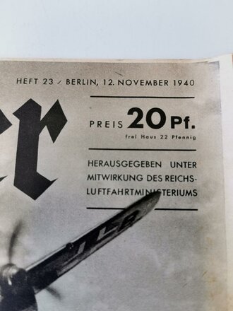 Der Adler "Grosskampf gegen England", Heft Nr. 23, 12. November 1940