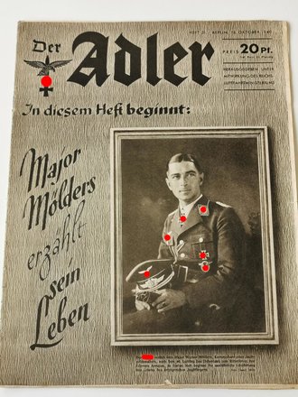 Der Adler "Major Mölders erzählt sein Leben", Heft Nr. 21, 15. Oktober 1940