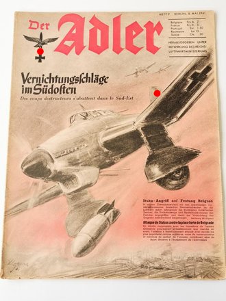 Der Adler "Vernichtungschläge im Südosten", Heft Nr. 9, 6. Mai 1941