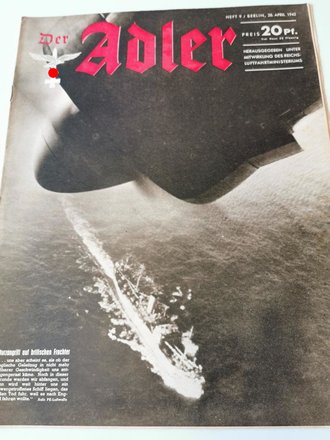 Der Adler "Sturzangriff auf britischen Frachter", Heft Nr. 9, 28. April 1942