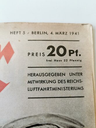 Der Adler "Flieger und Soldatent", Heft Nr. 5, 4. März 1941