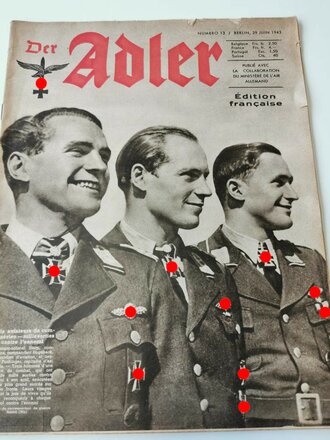 Der Adler "Edition francaise", Heft Numero. 13, 29. Juin 1943, französisch