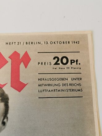 Der Adler "Der Fünfte mit Brillanten", Heft Nr. 21, 13. Oktober 1942