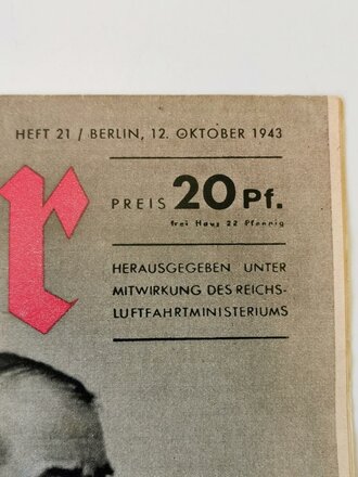 Der Adler "Generalschau neuer Waffen", Heft Nr. 21, 12. Oktober 1943