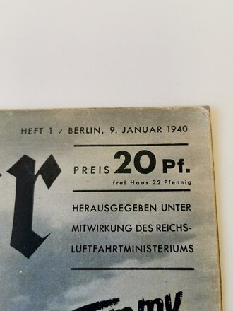 Der Adler "Wir hetzen den Tommy", Heft Nr. 1, 9. Januar 1940