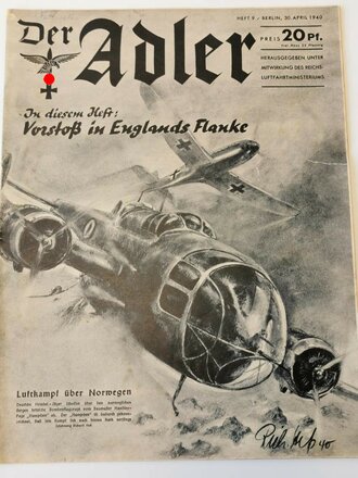 Der Adler "Vorstoß in Englands Flanke", Heft Nr. 9, 30. April 1940