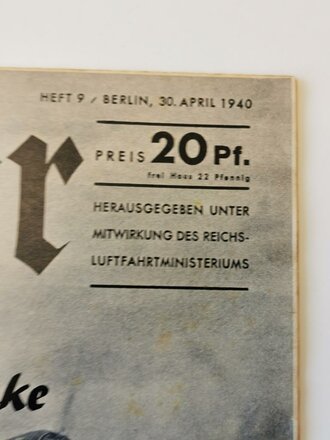 Der Adler "Vorstoß in Englands Flanke", Heft Nr. 9, 30. April 1940