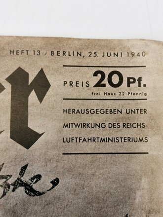 Der Adler "Die letzte Viertelstunde", Heft Nr. 13, 25. Juni 1940