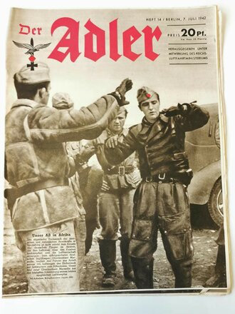 Der Adler "Unser Aß in Afrika", Heft Nr. 14, 7. Juli 1942