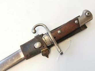 Argentinien Bajonett Modell Mauser 1909. Nummerngleiches Stück in gutem Zustand