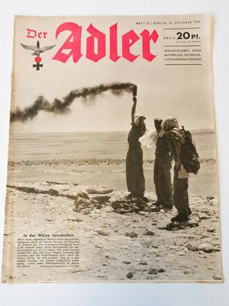 Der Adler "In der Wüste verschollen", Heft Nr. 22, 27. Oktober 1942