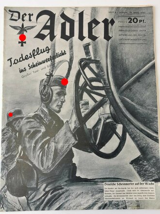 Der Adler "Todesflug ins Scheinwerferlicht", Heft Nr. 6, 19. März 1940