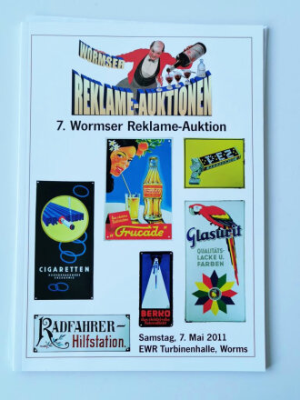 7. Wormser Reklame-Auktion, 7. Mai 2011, 103 Seiten