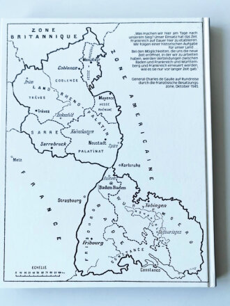 "Südwestdeutschland Stunde Null, Die Geschichte der französischen Besatzungszone 1945 - 1948", 148 Seiten