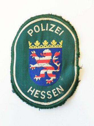 Deutschland nach 1945, Uniform Polizei Hessen, Jacke (Brustweite 46, Ärmellänge 57cm, Gesamtlänge 69cm, Schulterbreite 44cm), Hose (86), Krawatte, Armabzeichen, Schulterklappen und Knöpfe