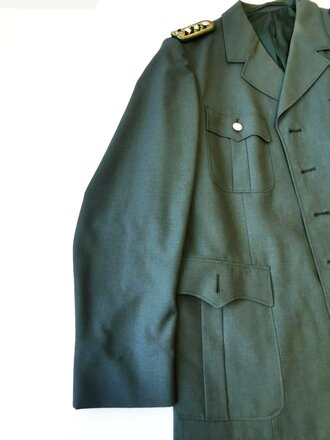 Deutschland nach 1945, Uniform Polizei Rheinland-Pfalz, Jacke (Brustweite 50cm, Ärmellänge 66cm, Schulterbreite 46cm, Gesamtlänge 77cm) und Hose (Größe 52)