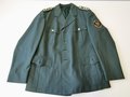 Deutschland nach 1945, Uniform Polizei Rheinland-Pfalz, Jacke (Brustweite 50cm, Ärmellänge 66cm, Schulterbreite 46cm, Gesamtlänge 77cm) und Hose (Größe 52)