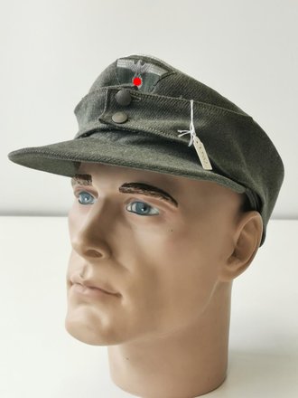 Heer, Feldmütze Modell 1943 für Offiziere. Getragenes Stück in gutem Zustand